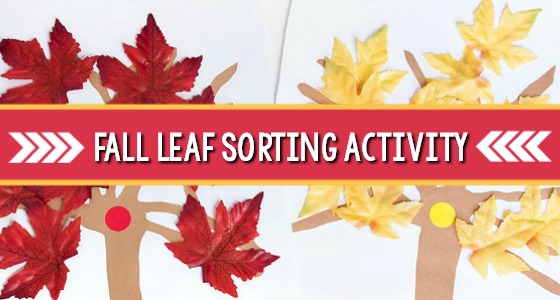 Fall Leaf Sorting Activity
