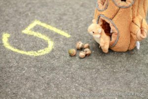 Feed the Squirrel Fall Counting Game - Pre-K Pages