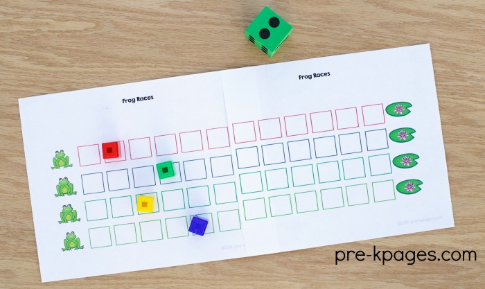 Printable Pond Theme Counting Game for Preschoolers