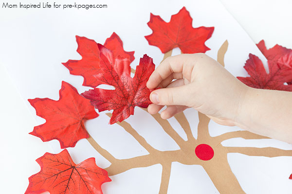 red leaf yellow leaf book activity