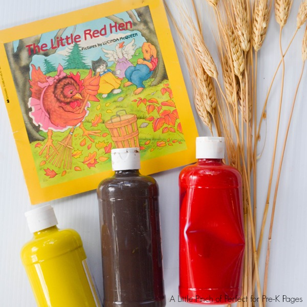 farm harvest painting with wheat