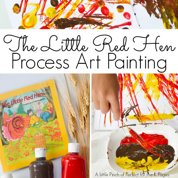little red hen pre-k process art