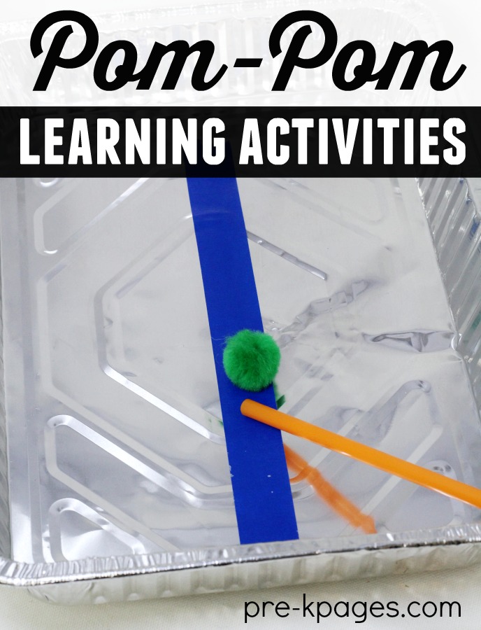 Blowing Pom Pom Activity