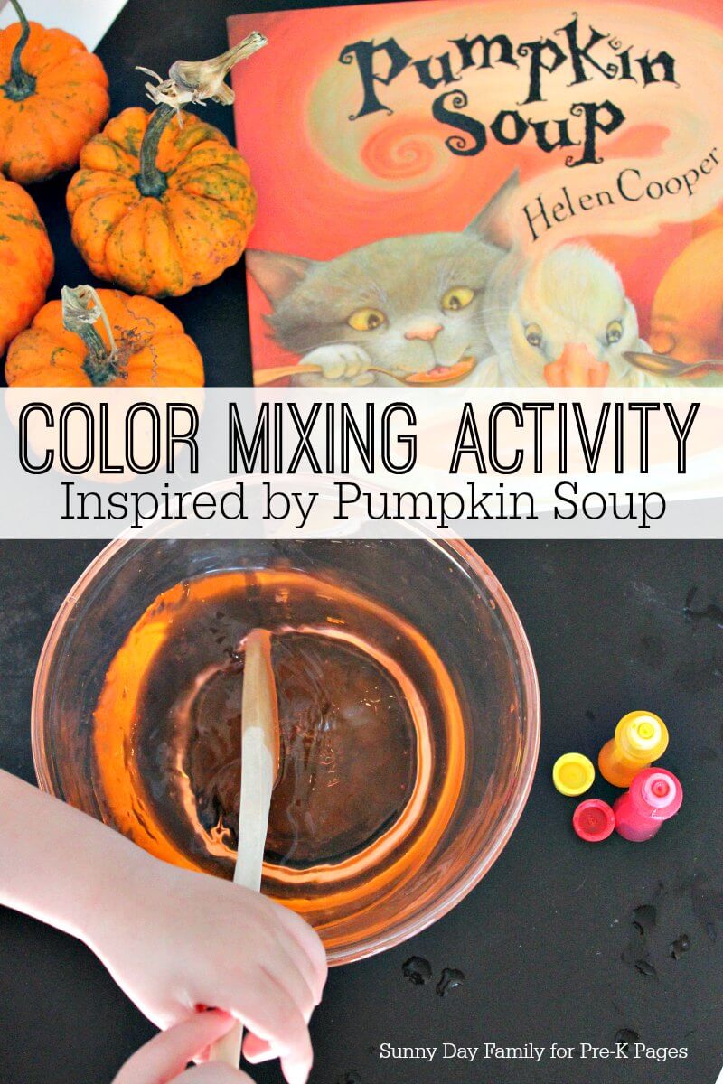 pumpkin soup book activity for preschool