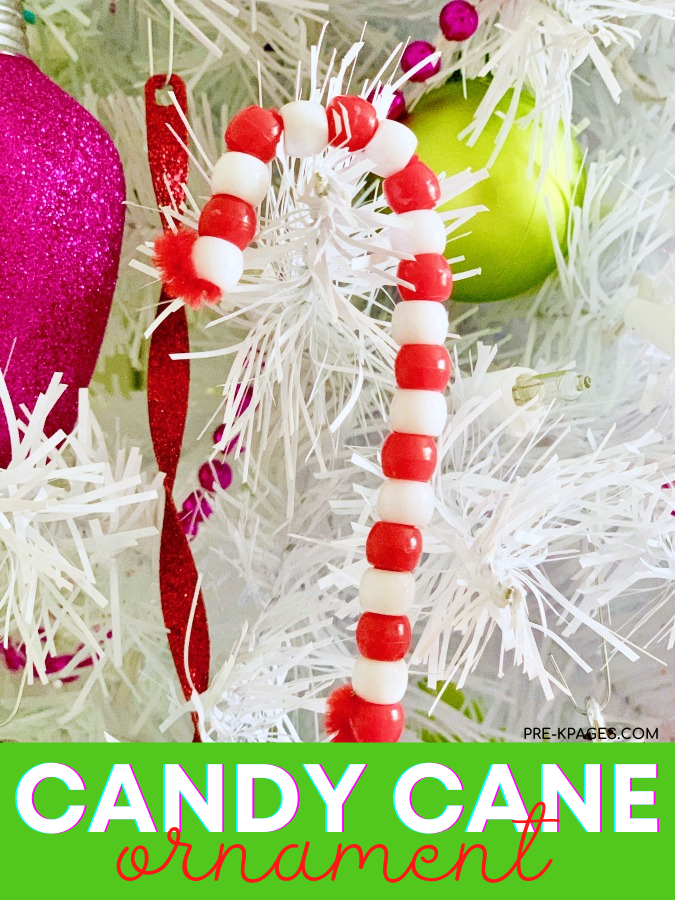 Pipe Cleaner Candy Cane Ornament