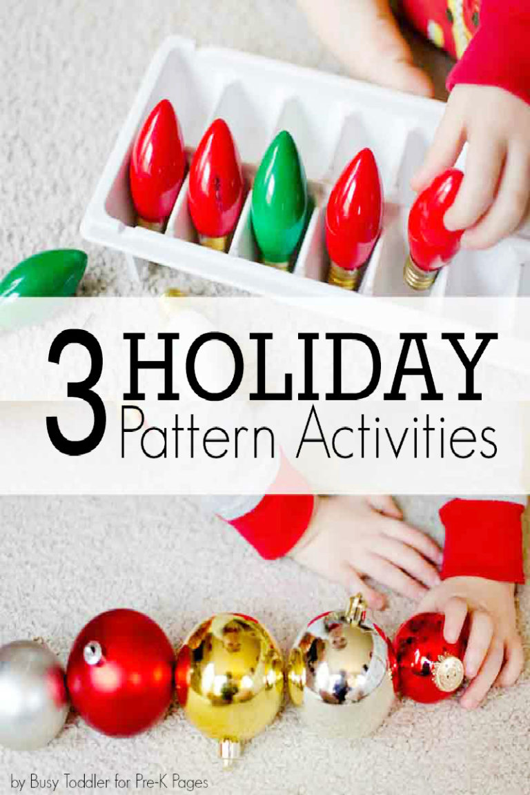 Holiday Pattern Activities For Kids - Pre-K Pages