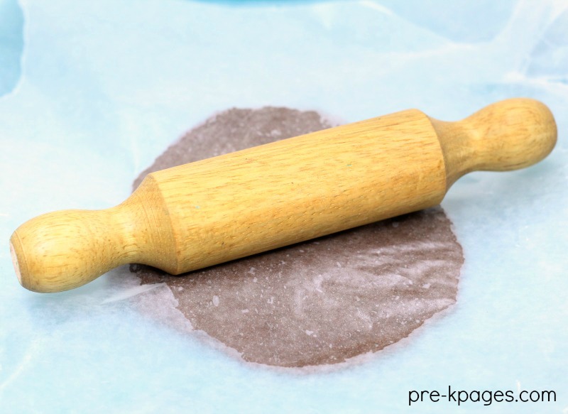 Rolling Dough for Cinnamon Applesauce Ornaments