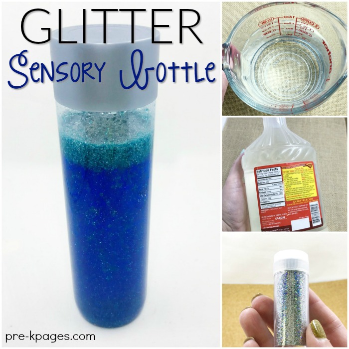 Glitter Sensory Bottles for Preschoolers