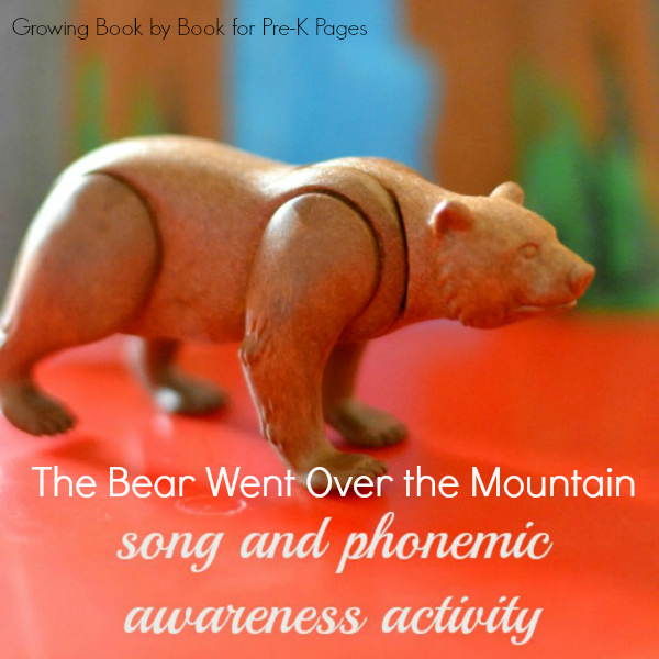 bear theme phonological awareness activity for preschool