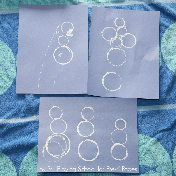 snowman circle art pre-k