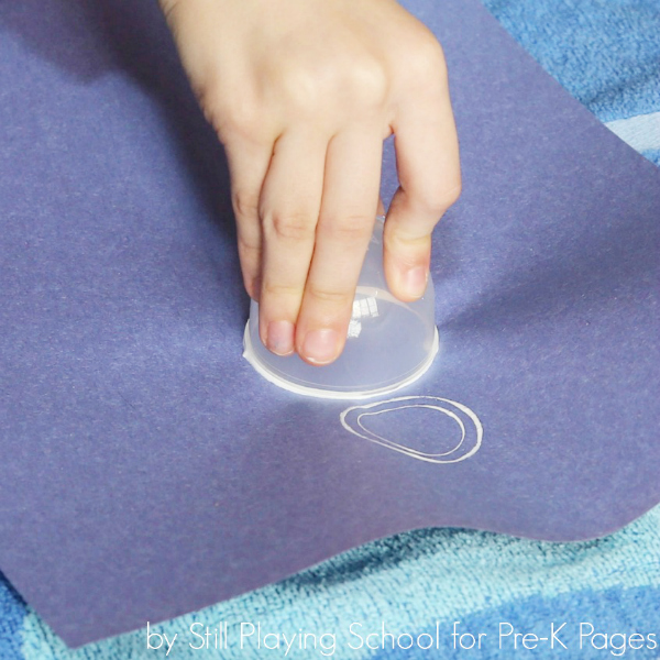 winter stamping activity circles kindergarten