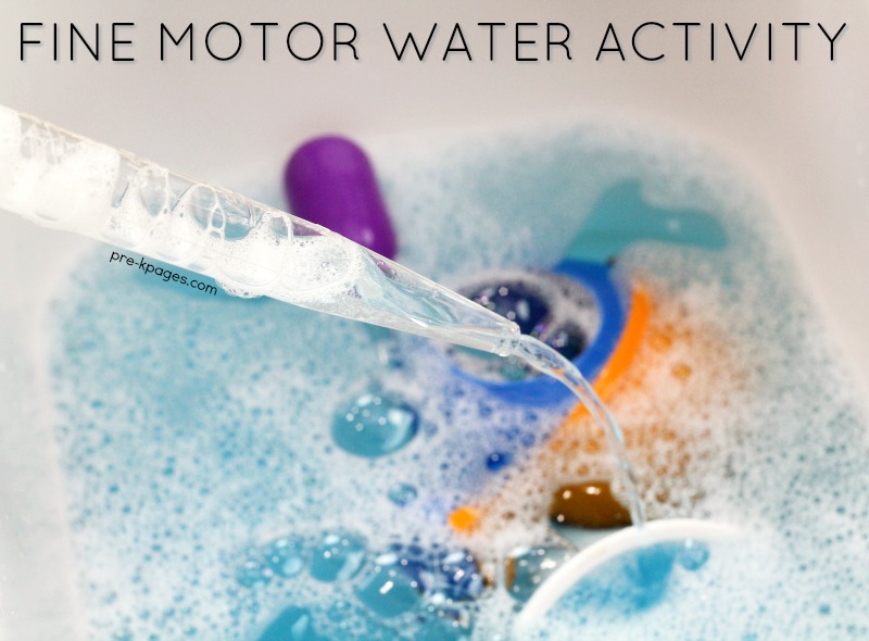 Fine Motor Water Activity in Preschool