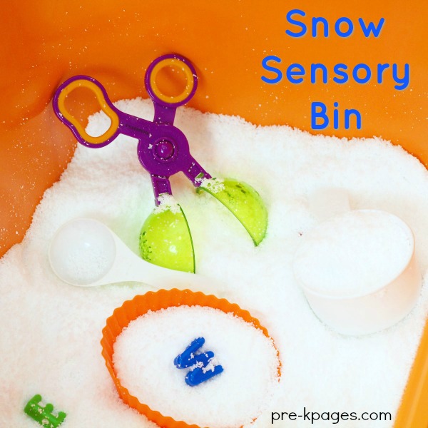 Instant Snow for Sensory Play