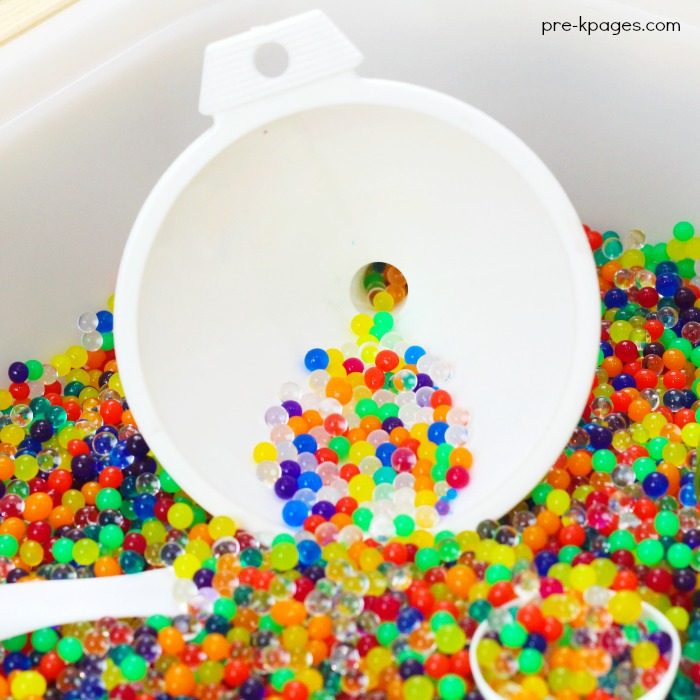 Sensory Bin Tools in Preschool