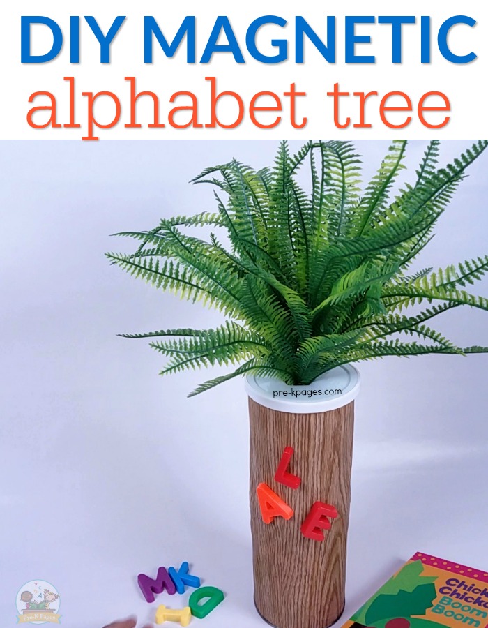 DIY Magnetic Letter Alphabet Tree Chicka Chicka Boom Boom