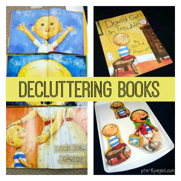 books pre-k organizing