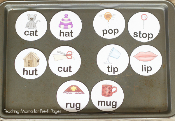 rhyming words activity kindergarten
