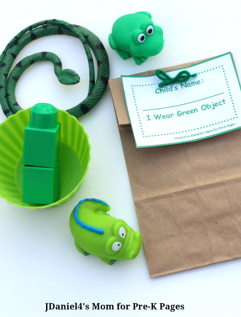 Green Mystery Bags - Pre-K Pages