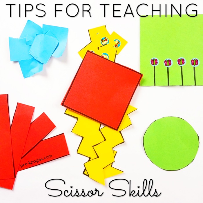 Simple Cutting Tray- Preschool Scissor Skills Activity - Toddler