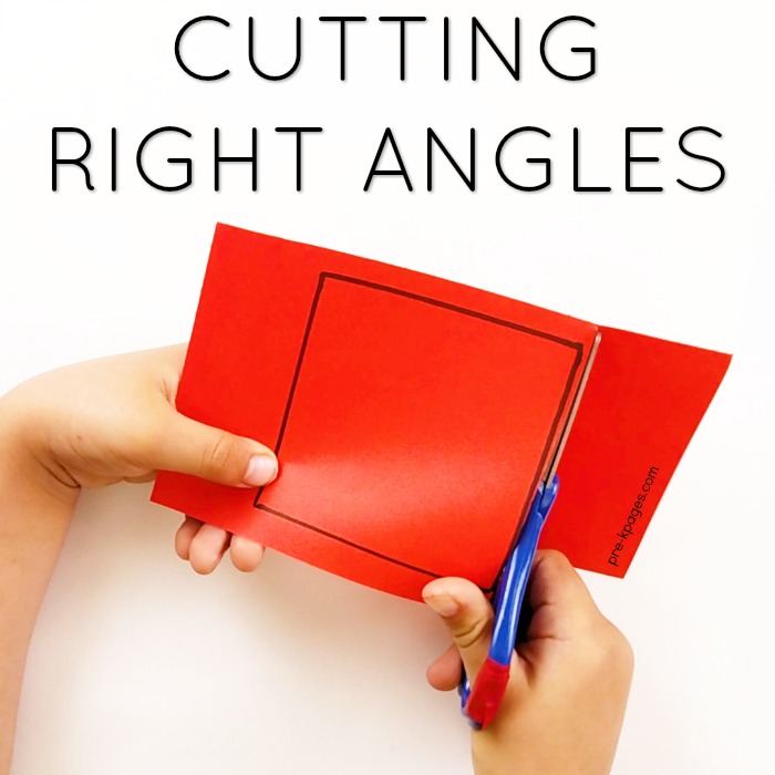How to Teach Scissor Skills to Kids cutting squares and rectangles