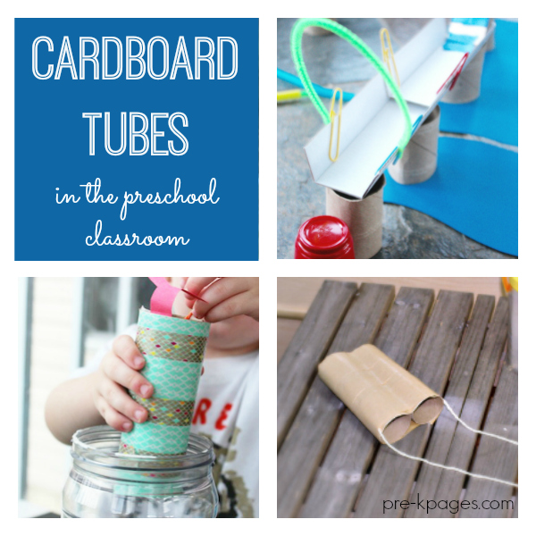 cardboard tubes in classroom