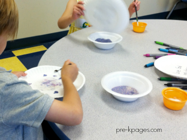 sand and glue pictures