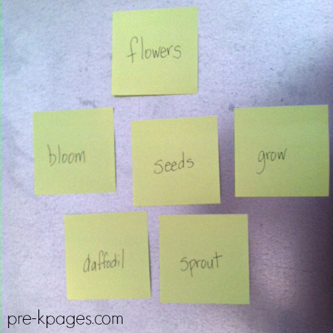 spring poem words pre-k