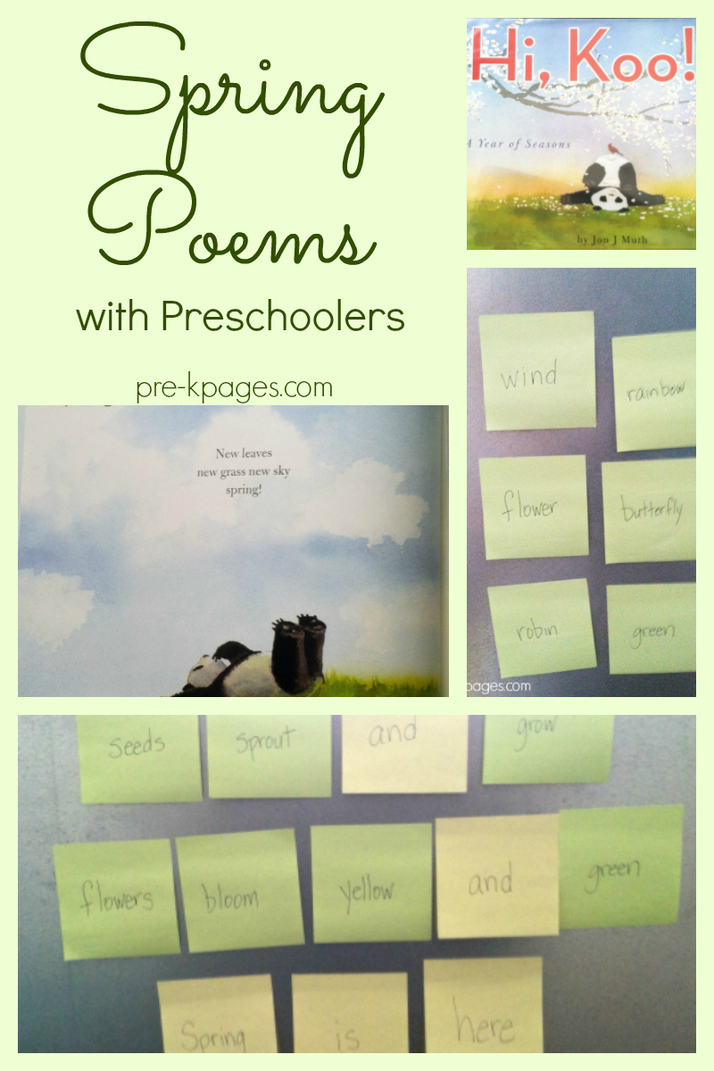 spring poems preschool