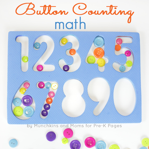 button counting math activity pre-k