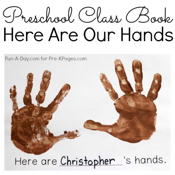 DIY class book for preschool