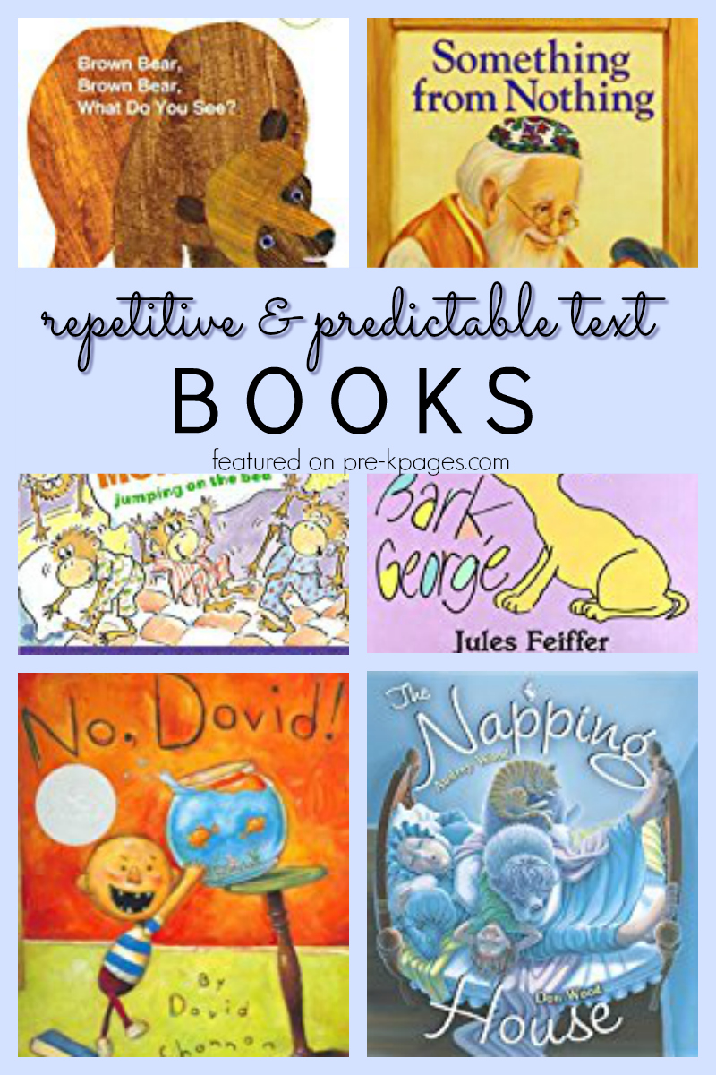 books repetitive predictable text for preschool