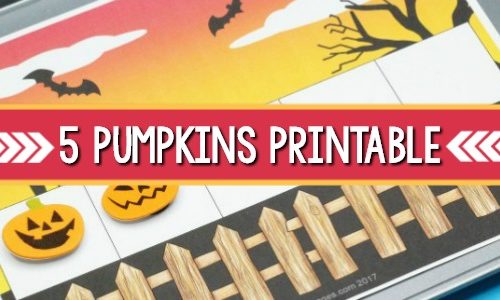 Five Pumpkins Printable