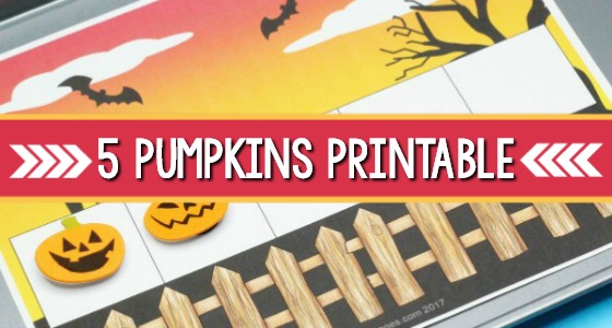 Five Pumpkins Printable