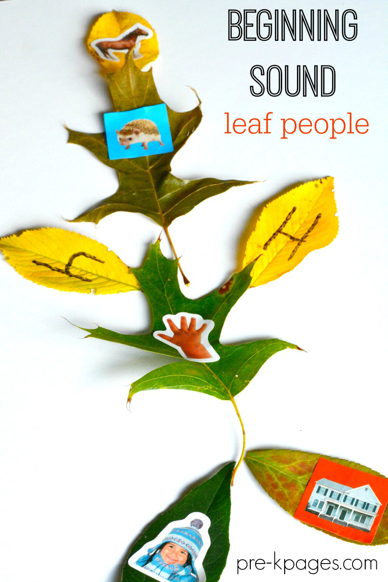 Beginning Sound Leaf People preschool