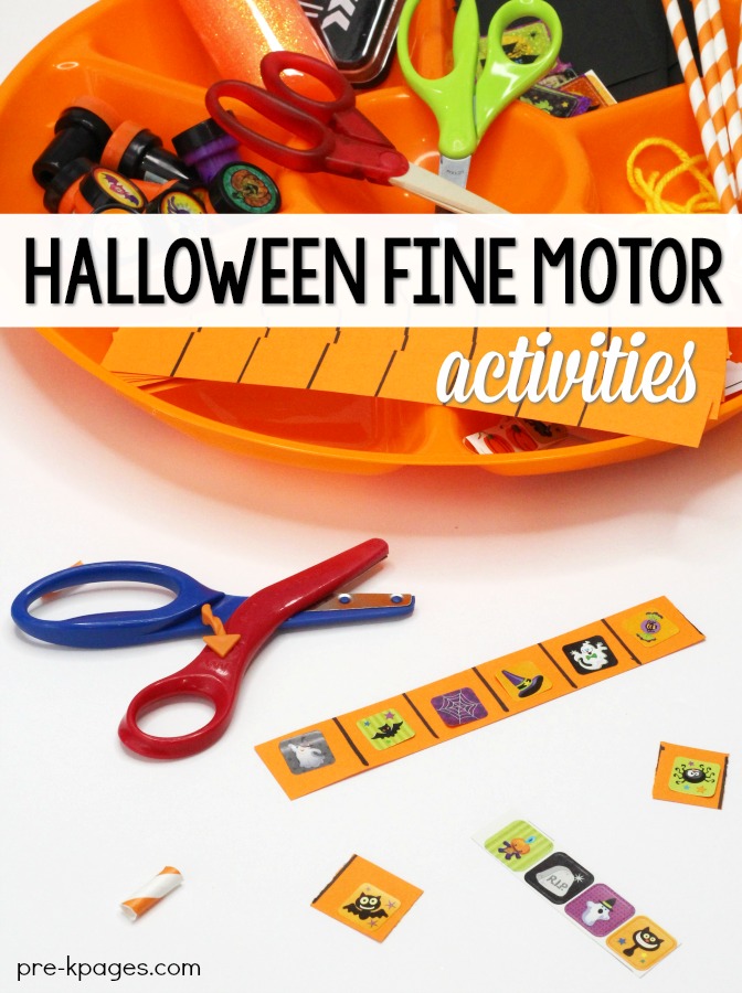 Halloween Fine Motor Activities for Preschool