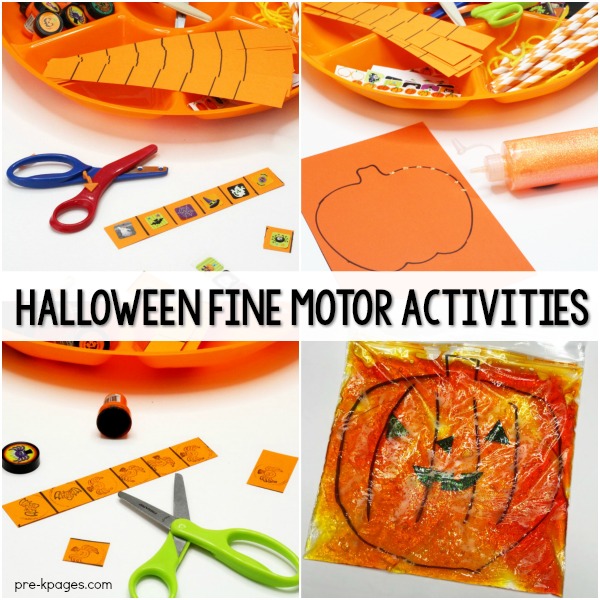 Halloween Fine Motor Activities for Preschoolers