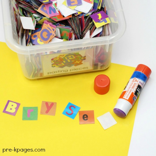 Art Center Preschool Pasting Pieces