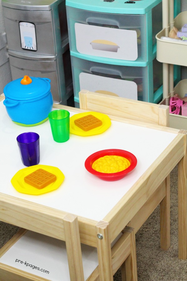 Ikea Latt Table for Dramatic Play Center in Preschool