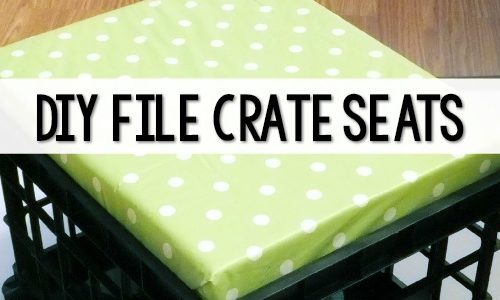 DIY File Crate Seat Tutorial