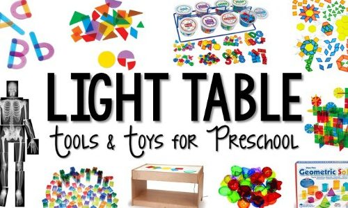 Must Have Items for the Preschool Light Table - Lovely Commotion