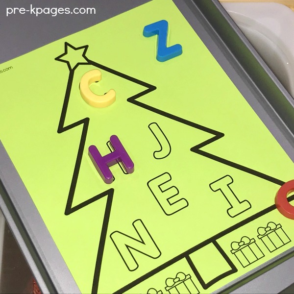 Christmas Letter Matching Printable for Preschool