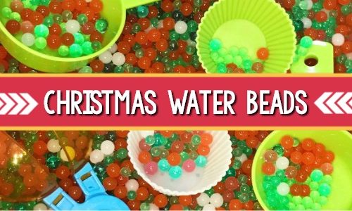 Christmas Water Beads Sensory Bin - Pre-K Pages