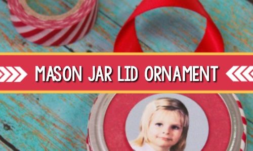 Mason Jar Lid Ornament