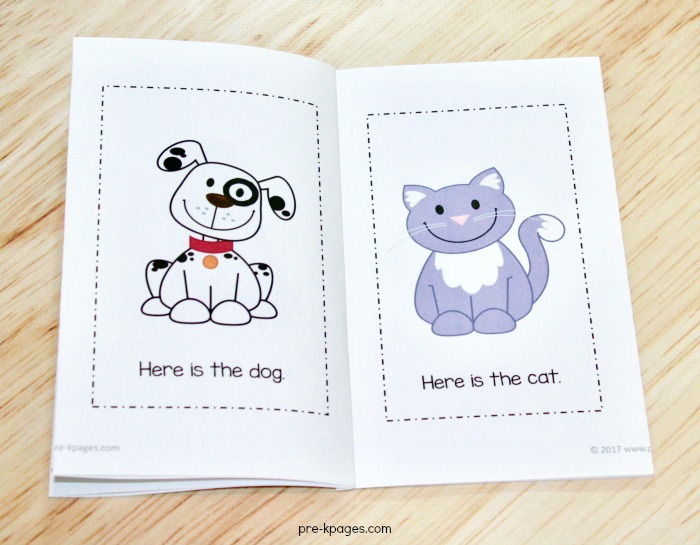 Pet Theme Printable Emergent Reader for Preschool and Kindergarten