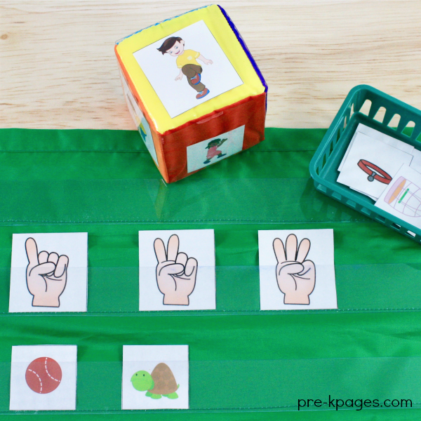 Pet Theme Printable Syllable Game for Preschool