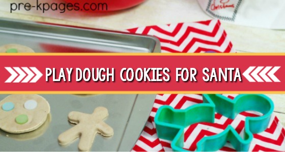 Play dough cookies for Santa