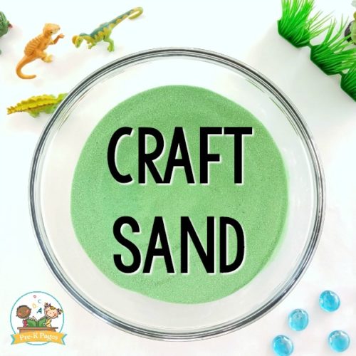 How to Make DIY Kinetic Sand for Sensory Bins - Pre-K Pages