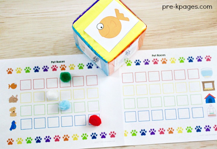 Pet Theme Board Game for Preschool