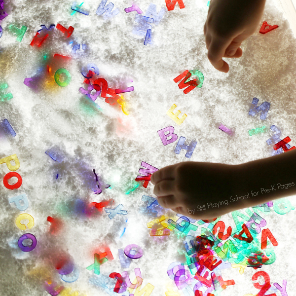 finding letters in light table