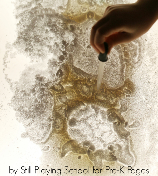 using eyedropper on light table